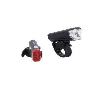FISCHER FAHRRAD LED-Batterie-Beleuchtungs-Set 20 m/Batt. FISCHER FAHRRAD LED-Batterie-Beleuchtungs-Set 20 m/Batt.