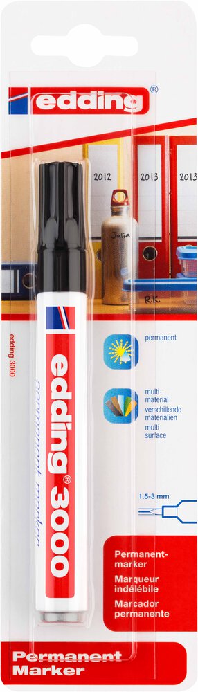 EDDING Permanent-Marker e-3000/1 schwarz