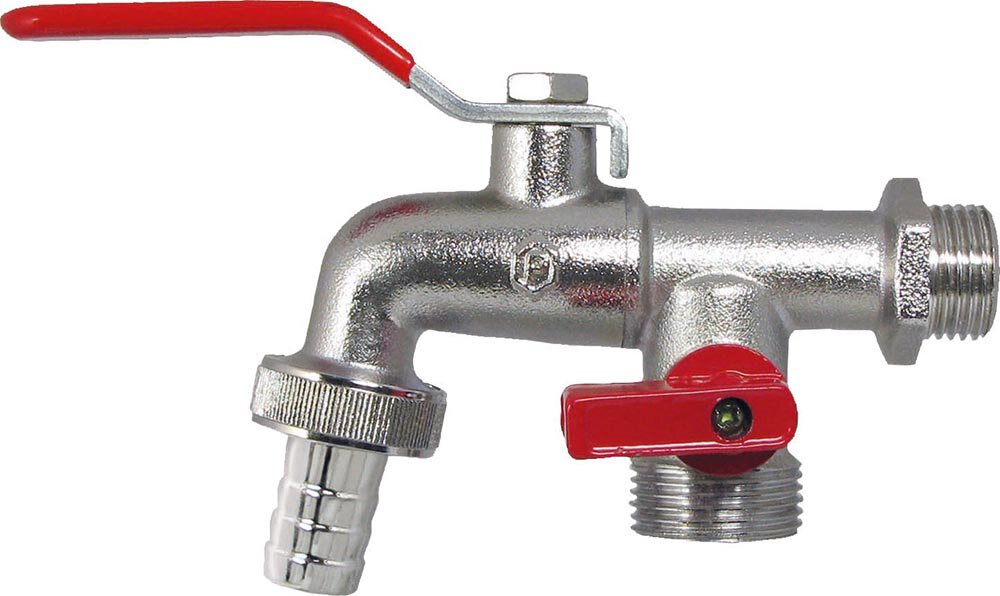 PUTEUS Auslaufkugelhahn 1/2", verchromt