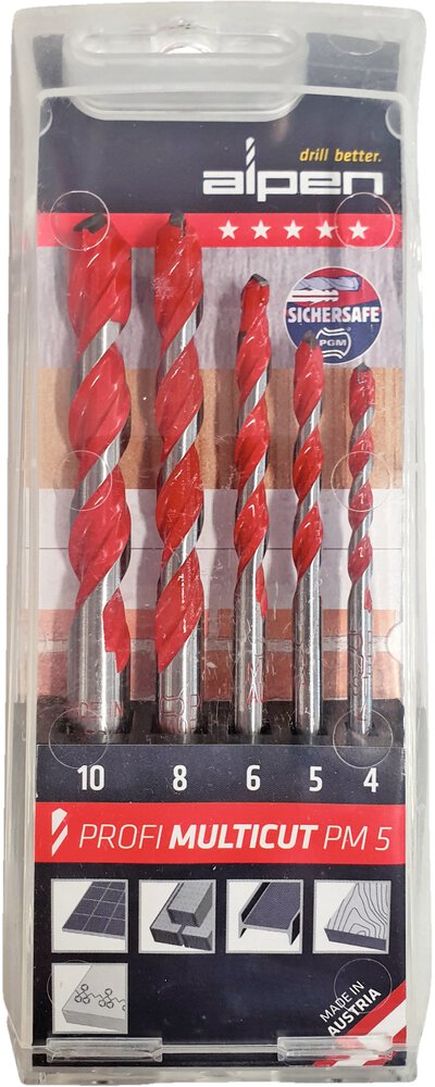 ALPEN Multicut-Universalbohrer-Satz PM5 5-teilig