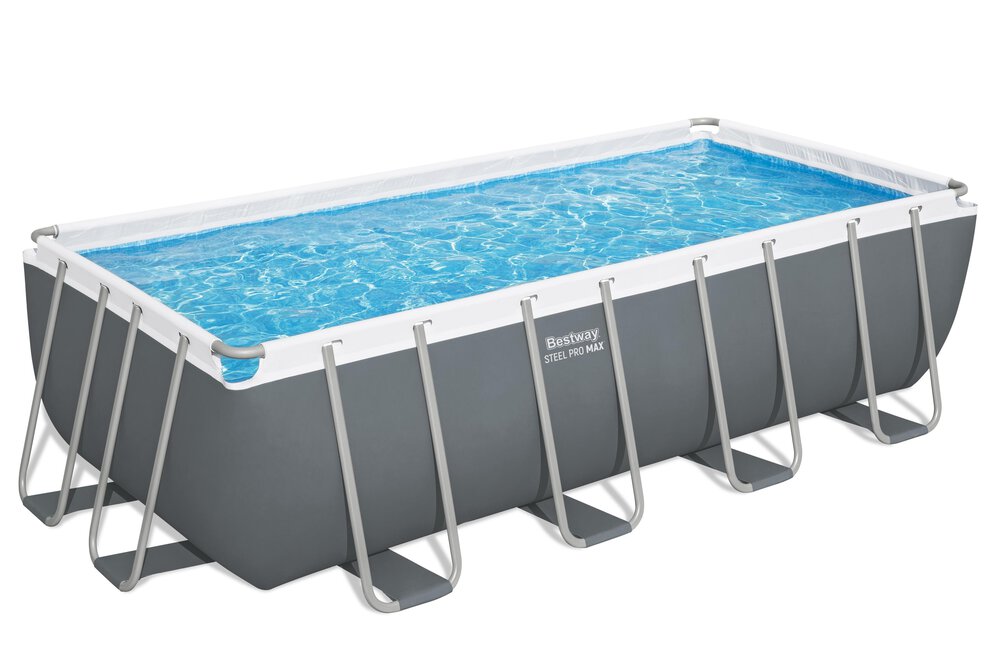 BESTWAY Stahlrahmen-Pool 488 x 244 x 122 cm