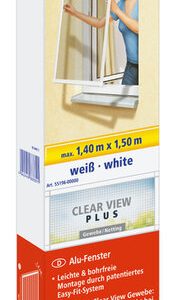 TESA Fliegengitter Alu Fenster 1,4m x 1,5m, Weiß TESA Fliegengitter Alu Fenster 1,4m x 1,5m, Weiß