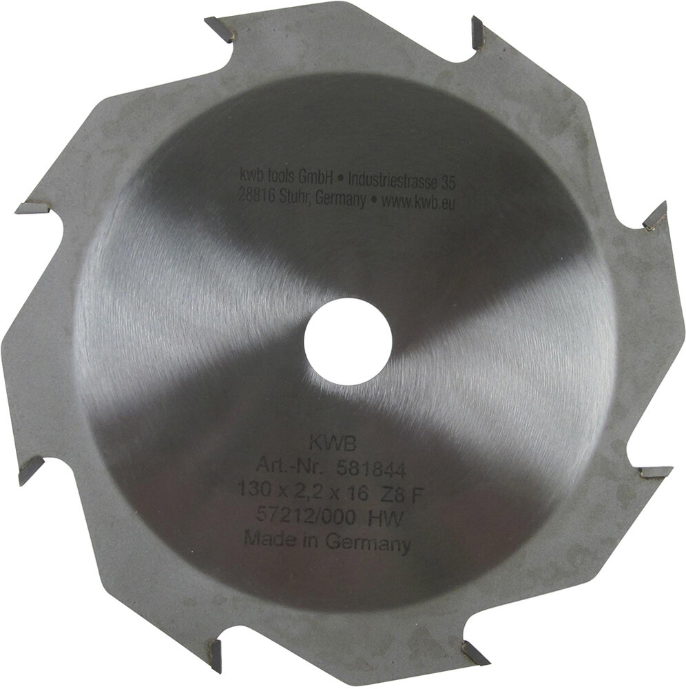 KWB HM-Sägeblatt 130 x 16 mm Ø, 8 Zähne