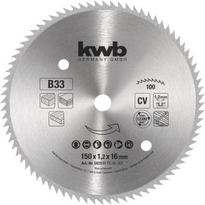 KWB Profilholz-Kreissägeblätter für Handkreissägen Ø 150 x 16 mm KWB Profilholz-Kreissägeblätter für Handkreissägen Ø 150 x 16 mm