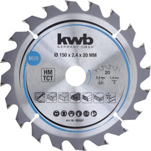 KWB Spanplatten-Kreissägeblätter für Handkreissägen Ø 150 x 20 mm KWB Spanplatten-Kreissägeblätter für Handkreissägen Ø 150 x 20 mm