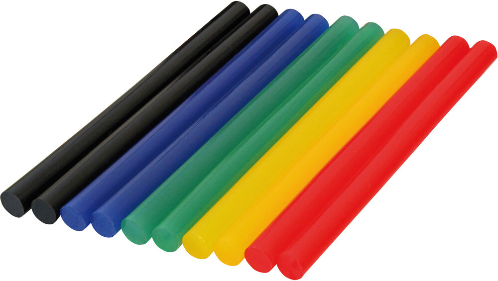 ERBA 10 Klebesticks bunt sortiert 7 mm Ø 54 g