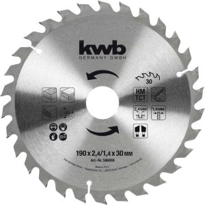 KWB Spanplattensägeblatt für Handkreissäge Ø 190 x 30 mm KWB Spanplattensägeblatt für Handkreissäge Ø 190 x 30 mm