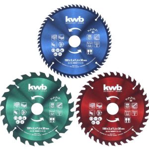 KWB Kreissägeblattsatz 190x30mm – 3-tlg. KWB Kreissägeblattsatz 190x30mm – 3-tlg.