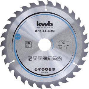 KWB Spanplatten-Kreissägeblätter für Handkreissägen Ø 210 x 30 mm KWB Spanplatten-Kreissägeblätter für Handkreissägen Ø 210 x 30 mm