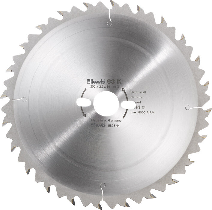 KWB Bauholz-Kreissägeblätter für Bau- und Tischkreissägen Ø 300 x 30 mm