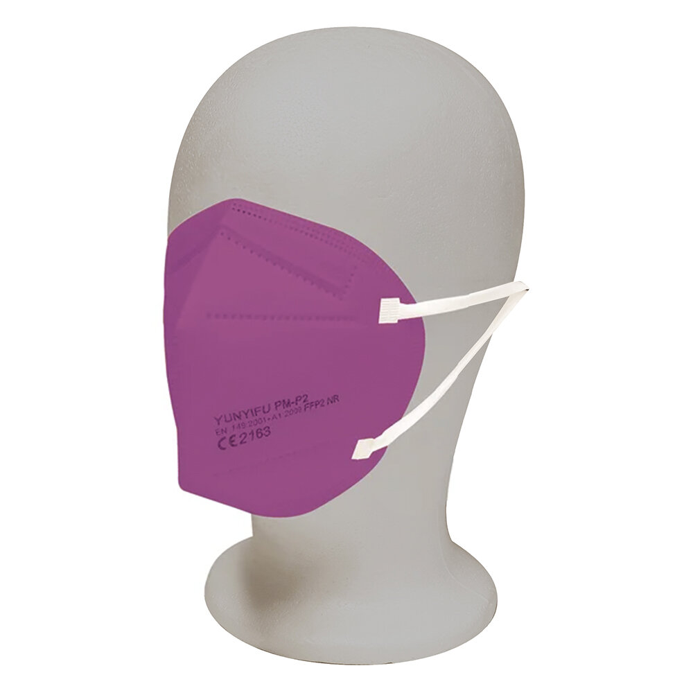 YUNYIFU 5 Feinstaubmasken FFP2 Violett