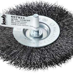 KWB Scheibenbürste, doppeldick, HSS Stahldraht, gewellt, Ø 100 mm, grob