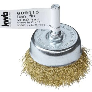 KWB Topfbürste, Messingdraht, gewellt, Ø 50 mm, fein KWB Topfbürste, Messingdraht, gewellt, Ø 50 mm, fein