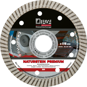 DIEWE Turbo-Diamant-Trennscheibe Selection 115 mm Ø DIEWE Turbo-Diamant-Trennscheibe Selection 115 mm Ø