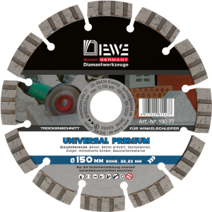 DIEWE Universal-Diamant-Trennscheibe Selection SLU 150 mm Ø DIEWE Universal-Diamant-Trennscheibe Selection SLU 150 mm Ø