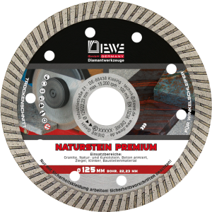 DIEWE Turbo-Diamant-Trennscheibe Selection 125 mm Ø DIEWE Turbo-Diamant-Trennscheibe Selection 125 mm Ø
