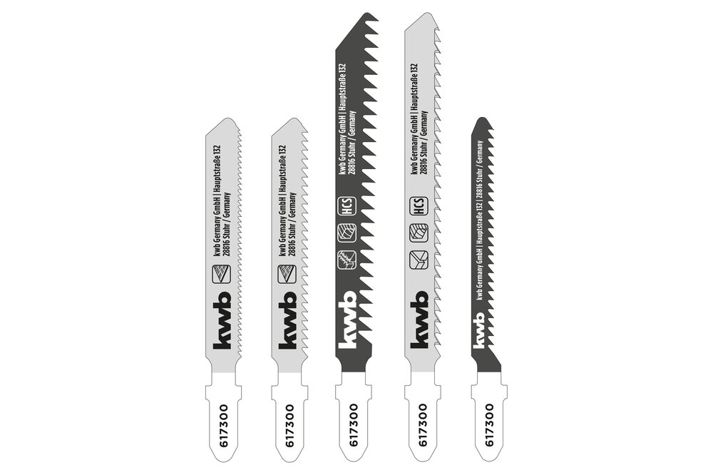 KWB Stichsägeblätter-Set für Holz + Metall, fein-grob 20-tlg.