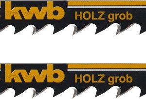 KWB 2 Stichsägeblätter, Universalschaft, grob, Holzbearbeitung, HCS KWB 2 Stichsägeblätter, Universalschaft, grob, Holzbearbeitung, HCS