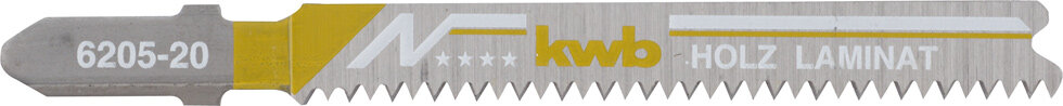 KWB 2 Stichsägeblätter, LAMINAT, Holzbearbeitung, Bi-Metall, fein