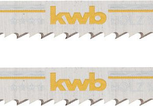 KWB 2 Stichsägeblätter, Holzbearbeitung, konisch geschliffen, Bi-Metall, Einnockenschaft, fein KWB 2 Stichsägeblätter, Holzbearbeitung, konisch geschliffen, Bi-Metall, Einnockenschaft, fein