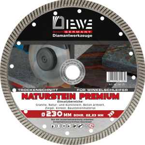 DIEWE Turbo-Diamant-Trennscheibe Selection 230 mm Ø DIEWE Turbo-Diamant-Trennscheibe Selection 230 mm Ø
