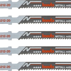 KWB 5 Stichsägeblätter, Metallbearbeitung, Bi-Metall, mittel KWB 5 Stichsägeblätter, Metallbearbeitung, Bi-Metall, mittel