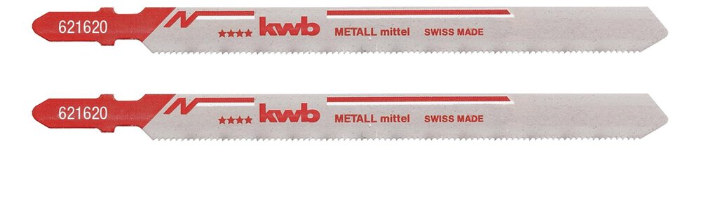 KWB 2 Bi-Metall-Stichsägeblätter für Metall, fein, extra lang