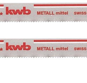 KWB 2 Bi-Metall-Stichsägeblätter für Metall, mittel, extra lang KWB 2 Bi-Metall-Stichsägeblätter für Metall, mittel, extra lang