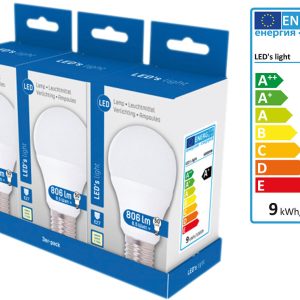 LED's light 3 LED-Lampen E 27, 9 W