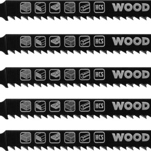 KWB 5 HCS-Stichsägeblätter, Holzbearbeitung, DOWN CUT, T-Schaft, fein KWB 5 HCS-Stichsägeblätter, Holzbearbeitung, DOWN CUT, T-Schaft, fein