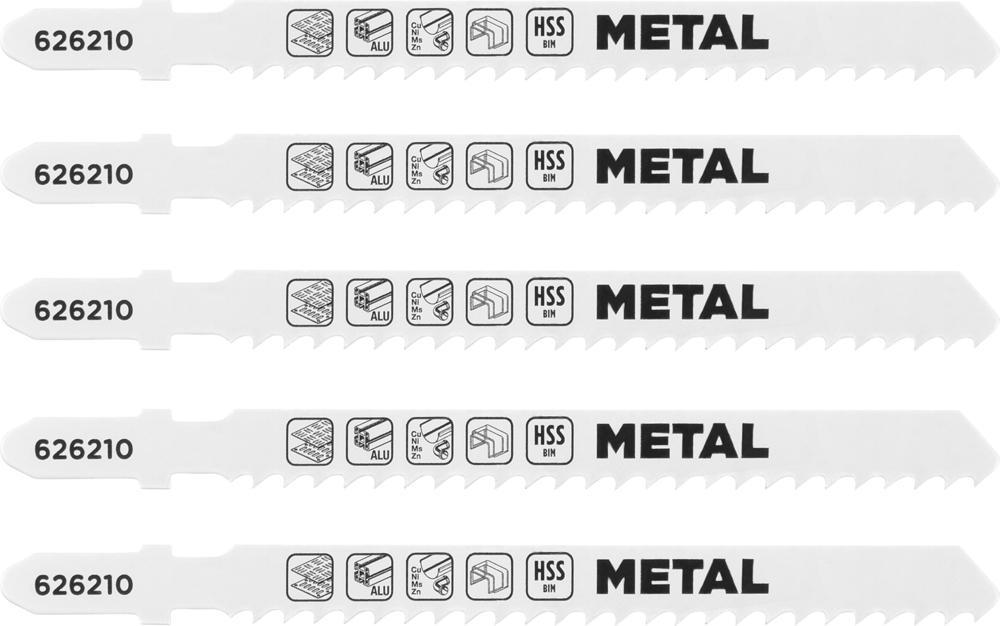 KWB HSS-Bi-Metall-Stichsägeblätter, Metallbearbeitung, grob