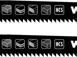 KWB HCS-Stichsägeblätter, Holzbearbeitung, DOWN CUT, fein KWB HCS-Stichsägeblätter, Holzbearbeitung, DOWN CUT, fein