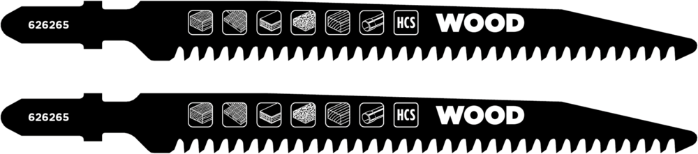 KWB HCS-Stichsägeblätter, Holzbearbeitung, fein