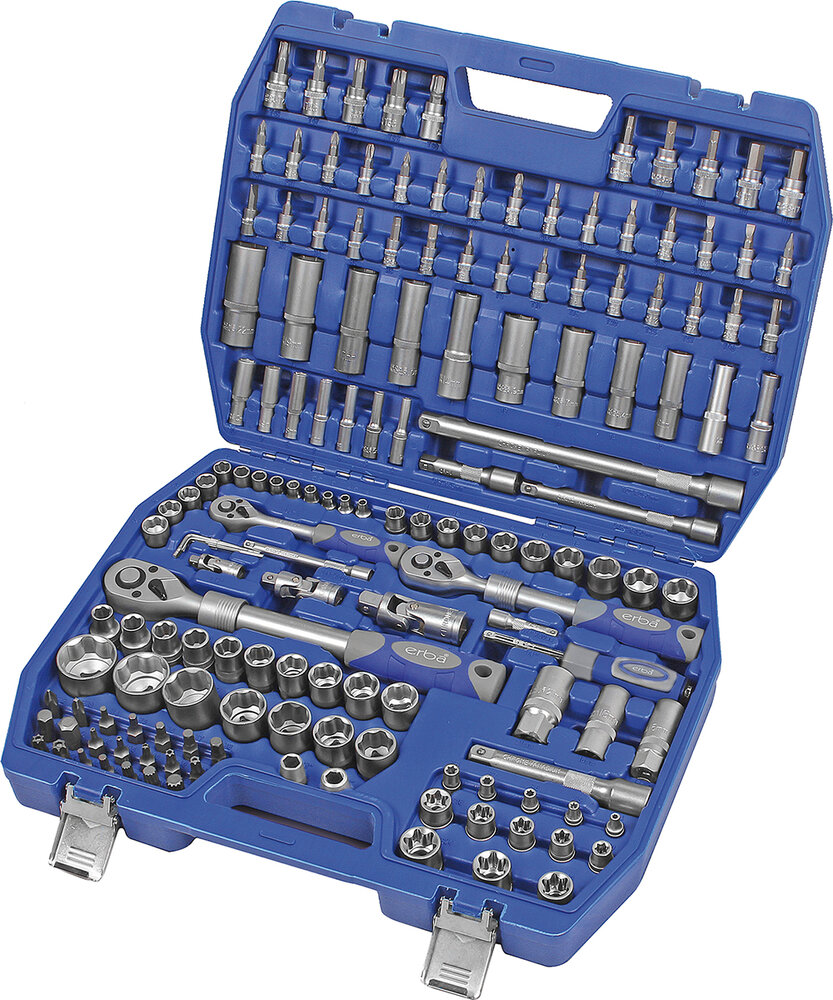 ERBA Teleskop-Stecknuss-Kassette 1/4", 3/8" und 1/2"