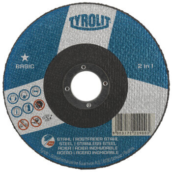 TYROLIT Trennscheibe 125x1,0x22,23 mm gerade A60Q BASIC Stahl/Edelstahl