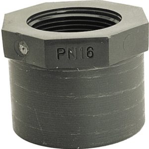 PVC-Reduktions-Nippel 3/8"-IG auf Stutzen 25 mm Ø PVC-Reduktions-Nippel 3/8"-IG auf Stutzen 25 mm Ø