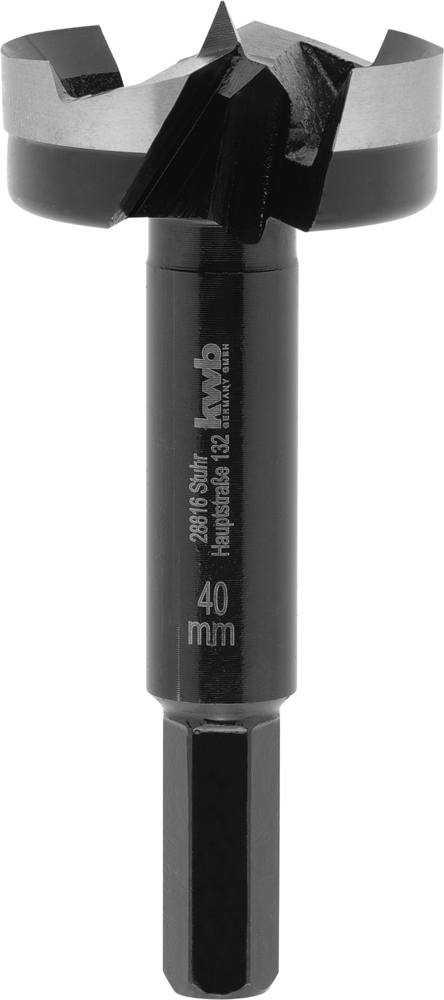 KWB Forstnerbohrer mit 3/8" Hex-Schaft, Ø 40 mm