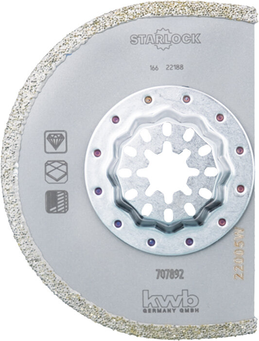 KWB Diamant Sägeblätter halbrund 90 mm / 2,2 mm