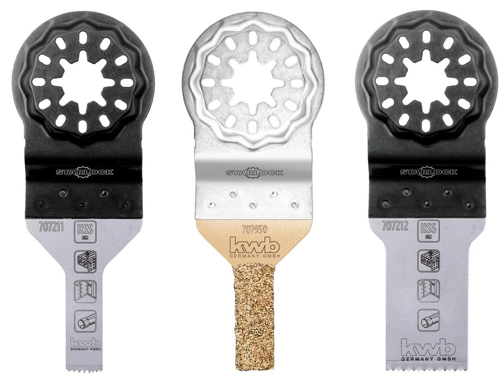 KWB Starlock Set Sägen und Feilen, 3-tlg.