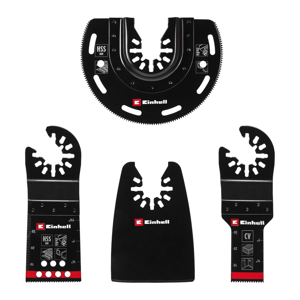 EINHELL Multitool-Set mit Universalaufnahme, 4-tlg.