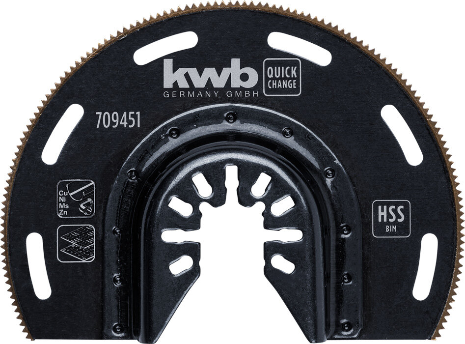 KWB BIM Tauchsägeblatt, halbrund, 87 mm