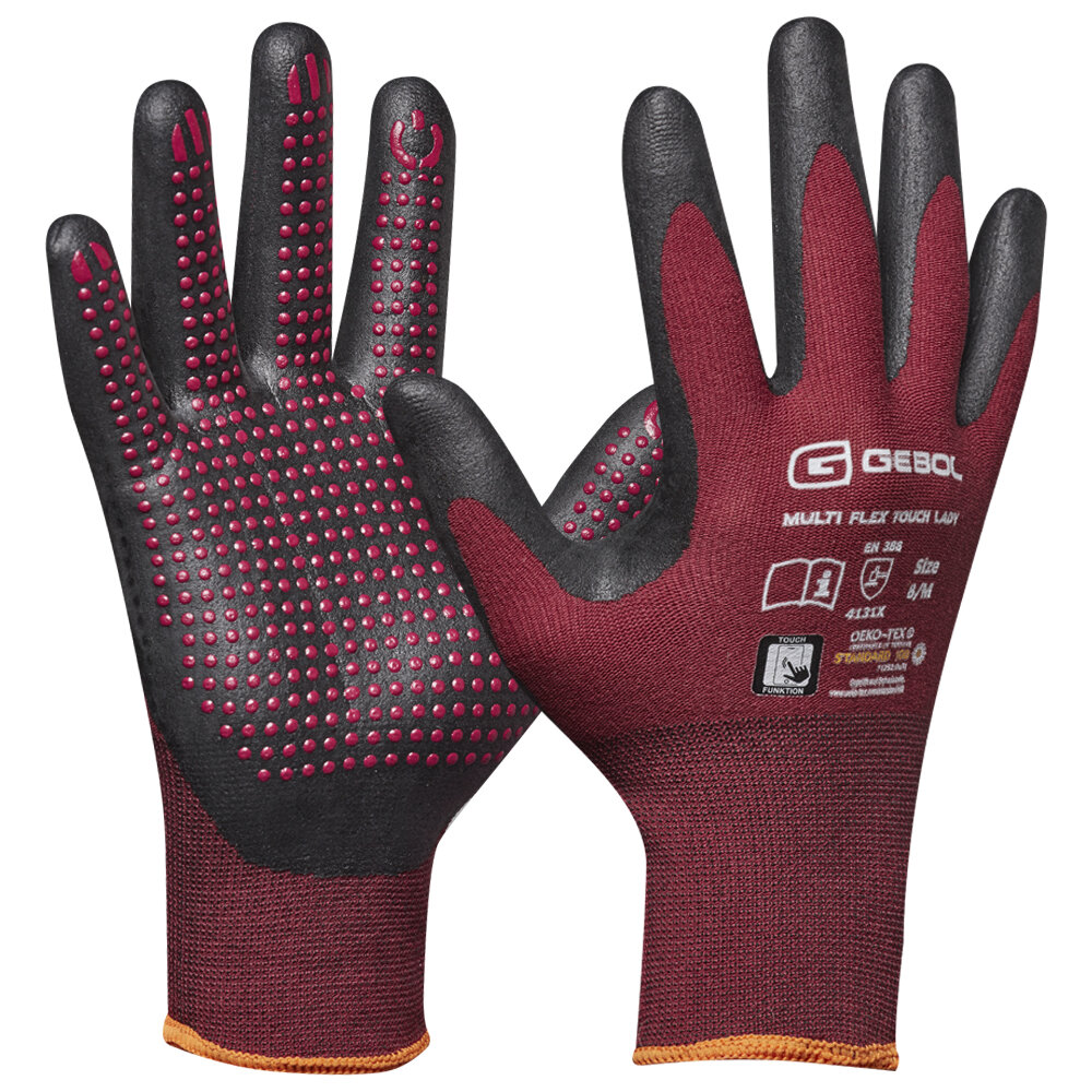 GEBOL Handschuh "Multi Flex Touch Lady" Gr. 8