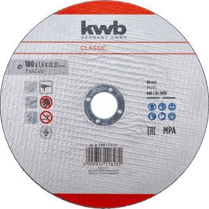 KWB Dünne Gewebetrennscheibe, ⌀ 180 mm x 1,6