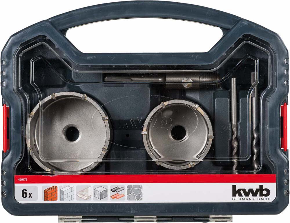 KWB Hohlbohrkronen-Set 2-tlg. 68 und 82 mm Ø