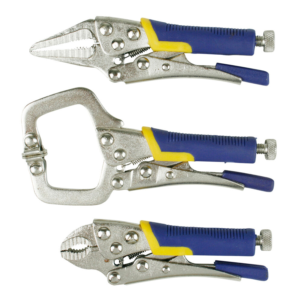 KRAFTBOX PROFESSIONAL Mini-Gripzangen-Set 3-tlg. 101-127 mm