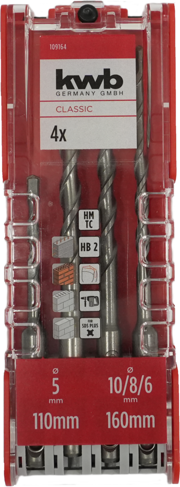 KWB SDS-Plus-Bohrer-Satz 4-tlg.