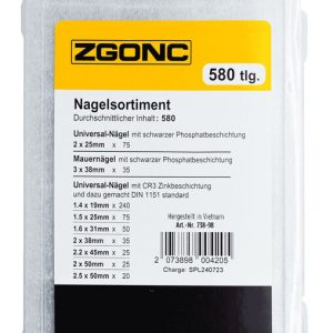 Zgonc Nagel-Sortiment 580-Tlg.