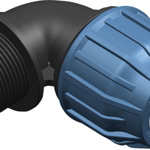 PVC-Übergangs-Winkelverschraubung 50 Klemm auf 6/4"-AG PVC-Übergangs-Winkelverschraubung 50 Klemm auf 6/4"-AG
