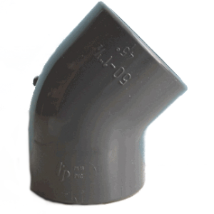 PVC-Klebeverbindung 45° PVC-Klebeverbindung 45°