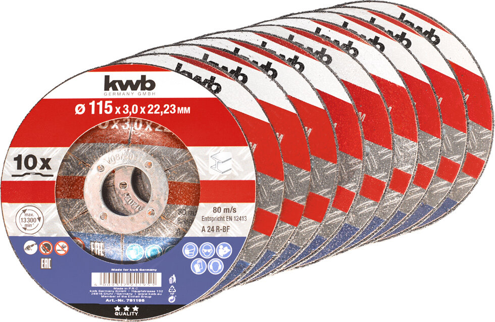 KWB Trennscheiben, Metallbearbeitung, Ø 115 mm